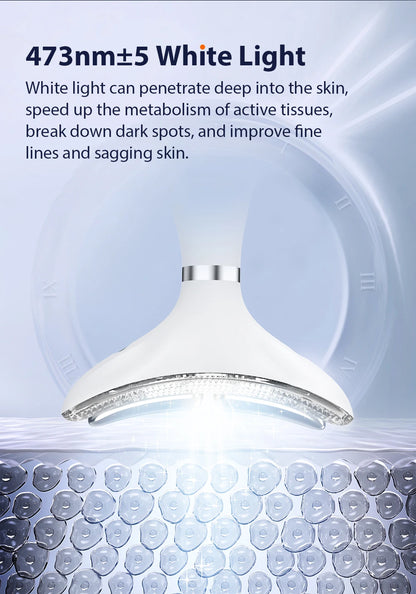 GlowLift Neck & Face Massager: EMS Vibration Heating Skincare Device