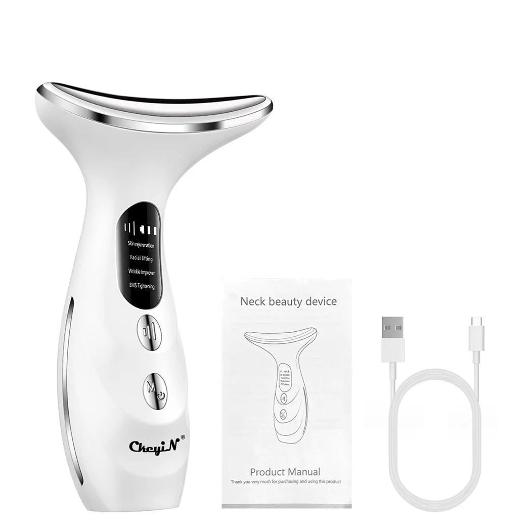 QuadLight Neck Beauty Machine: EMS Double Chin Remover & Skin Tightener