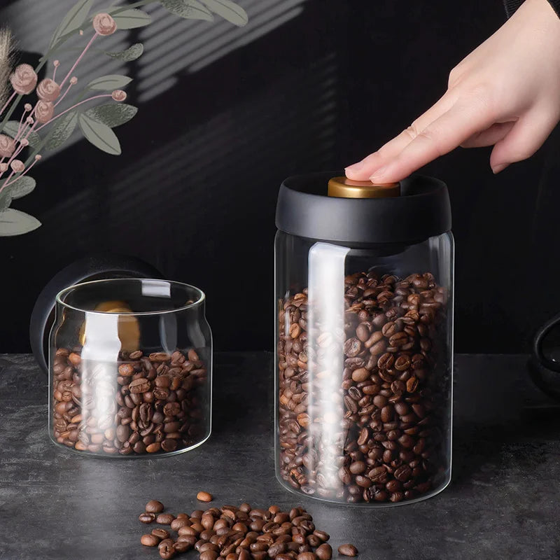 FreshLock Glass Jar: Vacuum Sealed Container for Kitchen Storage