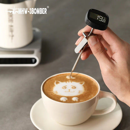 BaristaPro Instant Read Thermometer: Digital Tool for Latte Art and Milk Frothing