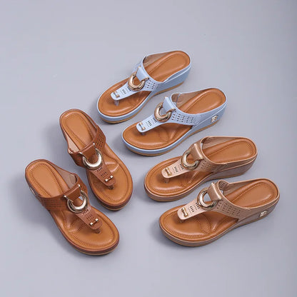 Ocean View Platforms: Non-Slip Summer Sandals for Ladies 2024