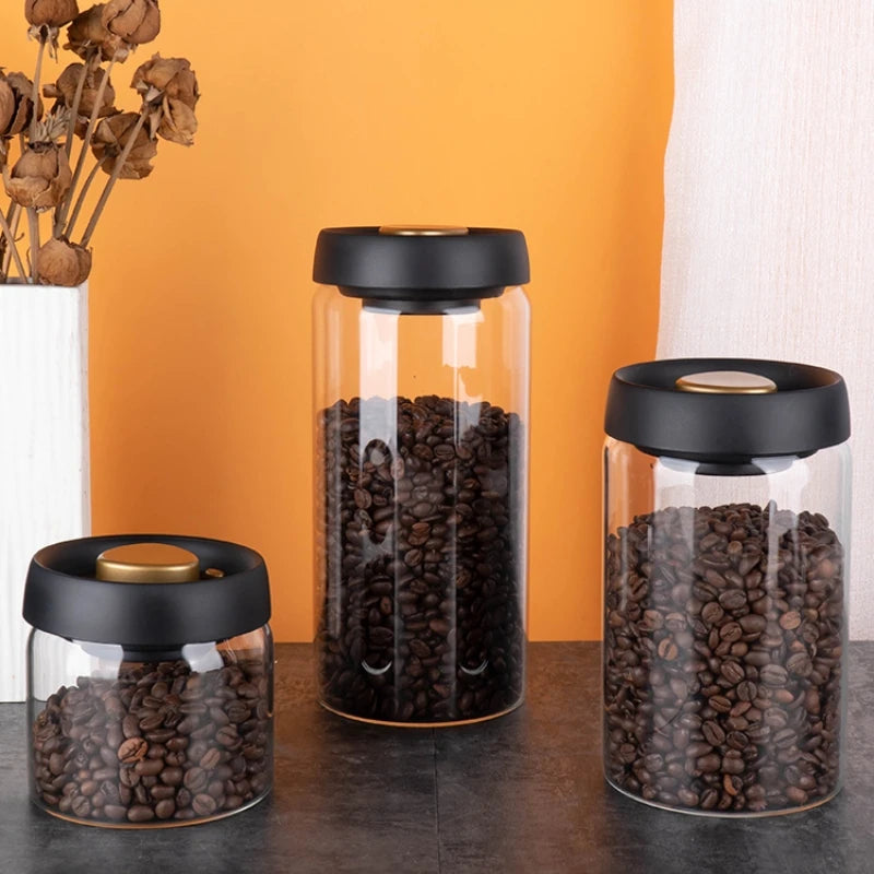 FreshLock Glass Jar: Vacuum Sealed Container for Kitchen Storage