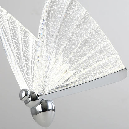 Nordic Butterfly LED Pendant Light: Elegant Hanging Lamp for Indoor Spaces