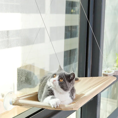 Sunny Siesta Cat Hammock: 20KG Window Seat for Comfortable Climbing