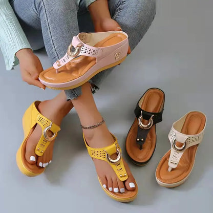 Ocean View Platforms: Non-Slip Summer Sandals for Ladies 2024