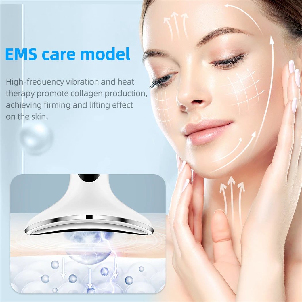 QuadLight Neck Beauty Machine: EMS Double Chin Remover & Skin Tightener