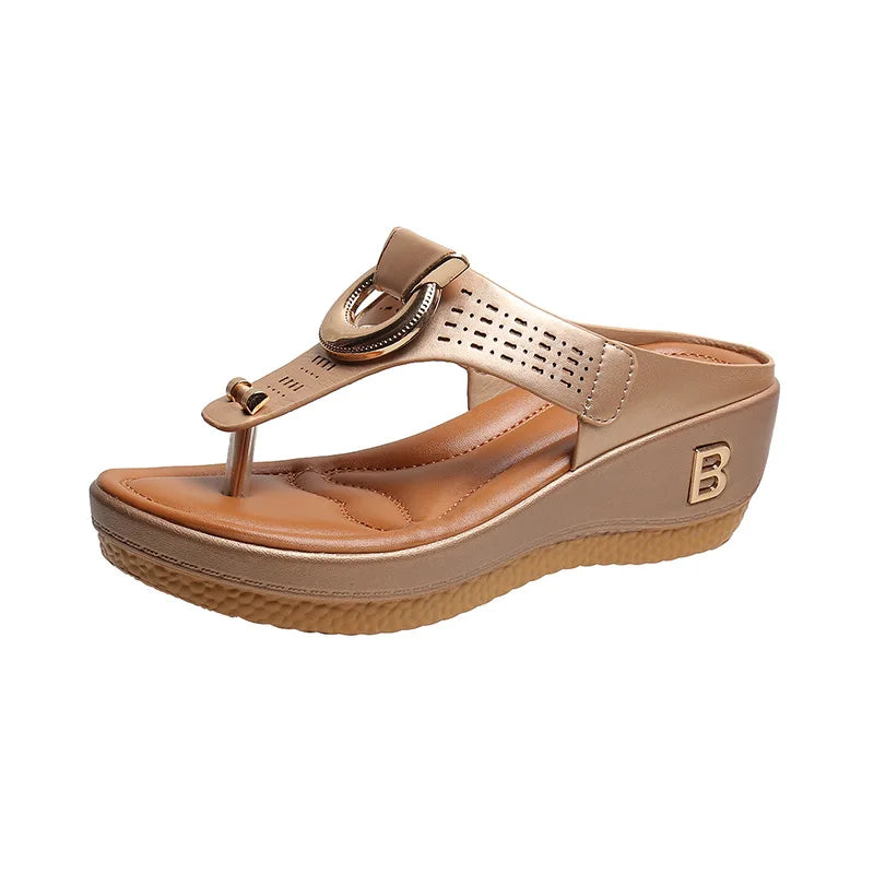 Ocean View Platforms: Non-Slip Summer Sandals for Ladies 2024