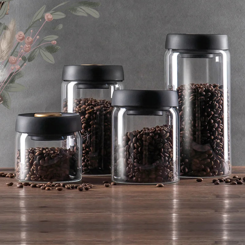 FreshLock Glass Jar: Vacuum Sealed Container for Kitchen Storage