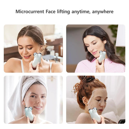 GlowFirm Facial Roller: EMS Microcurrent Anti-Wrinkle & Double Chin Remover