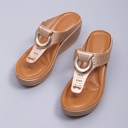 Ocean View Platforms: Non-Slip Summer Sandals for Ladies 2024