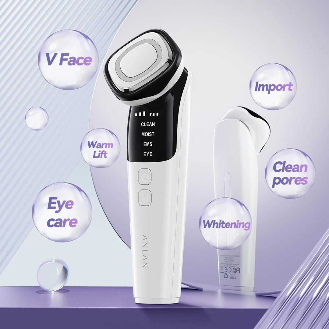 PhotonGlow Face Beauty Device: EMS LED Eye and Face Massager