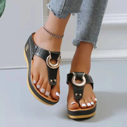 Ocean View Platforms: Non-Slip Summer Sandals for Ladies 2024