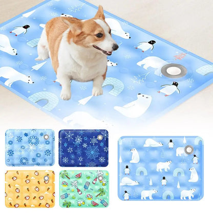 Cool Retreat Pad: Ice Mat for Dogs and Cats, Ideal for Sofa and Camping