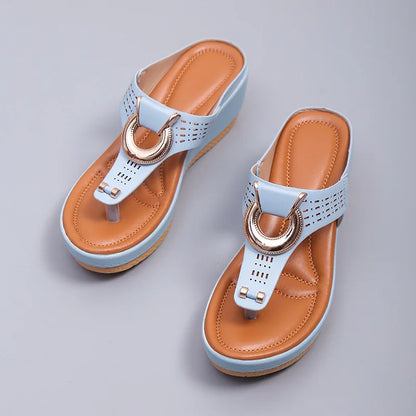 Ocean View Platforms: Non-Slip Summer Sandals for Ladies 2024