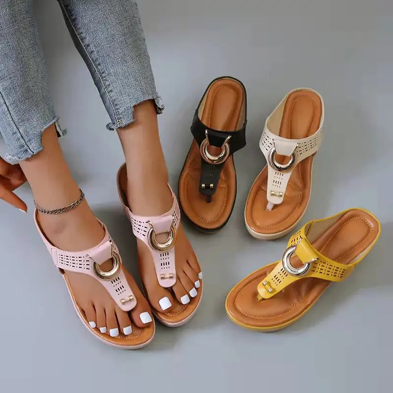 Ocean View Platforms: Non-Slip Summer Sandals for Ladies 2024