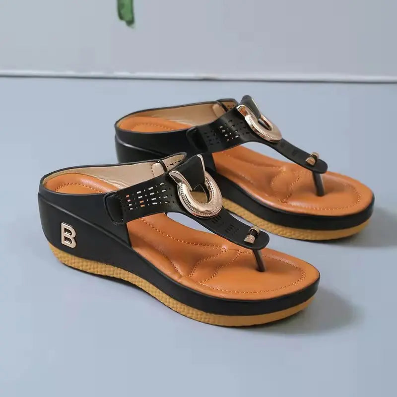 Ocean View Platforms: Non-Slip Summer Sandals for Ladies 2024