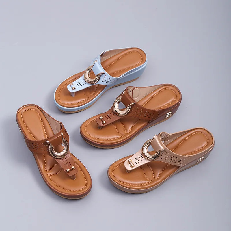 Ocean View Platforms: Non-Slip Summer Sandals for Ladies 2024